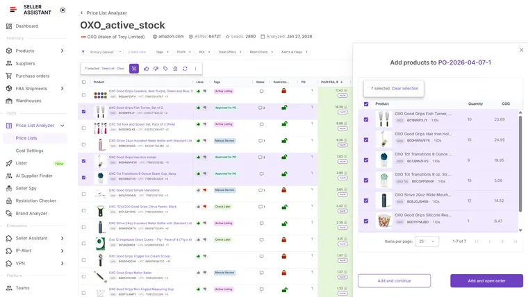 Price List Analyzer: анализ прибыльности списка товаров